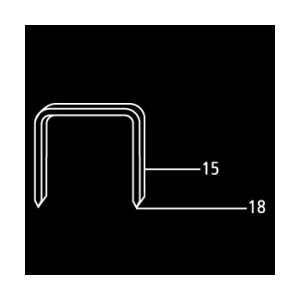 MILES STAPLES NO. 24-15MM (COPPER COATED) 2000 STAPLES