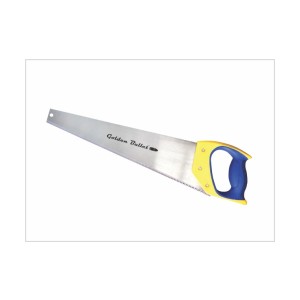 GOLDEN BULLET HANDSAW 369-18 INCH WITH YELLOW AND BLUE PLASTIC HANDLE