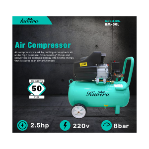 Kuvera 2.5Hp Oil Air Compressor 50Ltr (Alu.) - BM-50L