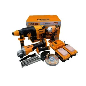 INGCO LITHIUM20V -ION CORDLESS 3PCS COMBO KIT 20V - COSLI230520