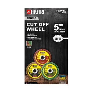 Akari CUT OF WHEEL 125 X 1MM (5") MAGIC (2NET) 3 COLOR (400PCS)