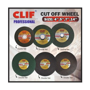 CLIF ABRASIVES CUT OFF WHEEL (GREEN COLOUR) -PROFESSIONAL 4INCHX1MM -2NET (800PCS)