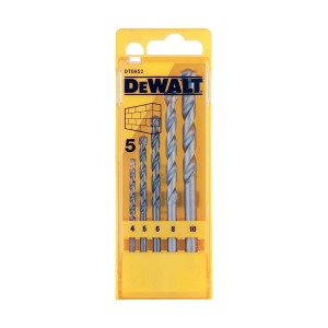 DEWALT 5 PCS MASONRY DRILL BIT SET - 4, 5, 6, 8, 10MM DT6952-QZ