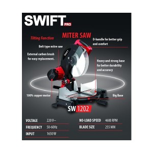 SWIFT 10 INCH 1650W MITER SAW 255MM SW1202