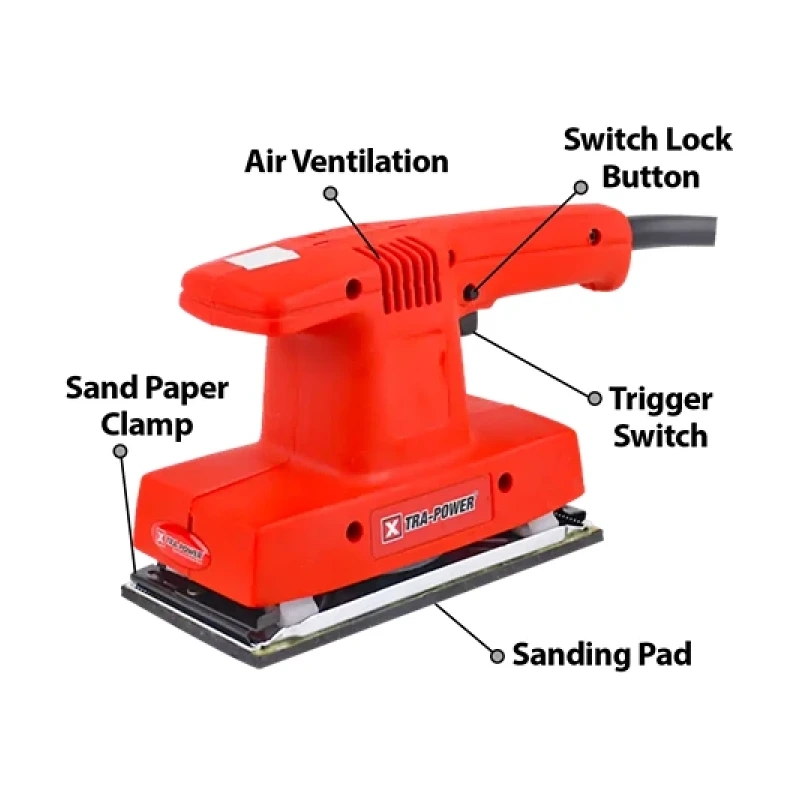 Xtra Power 7 Inch Orbital Sander 180W 185Mm Xpt553