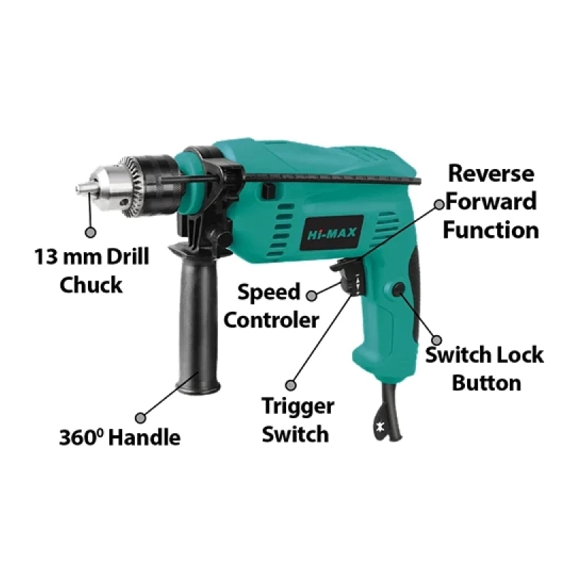 Hi Max Impact Drill Machine 13Mm 500W Ic083